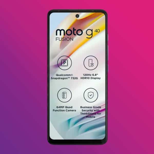 Motorola G40 Fusion (Frosted Champagne, 128 GB)  (6 GB RAM)  (Refurbished)