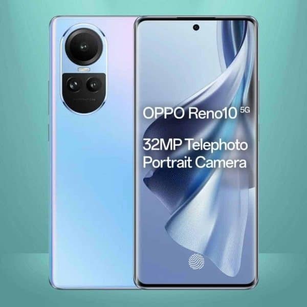 OPPO Reno10 5G (Ice Blue, 256 GB, 8 GB RAM) (Refurbished)