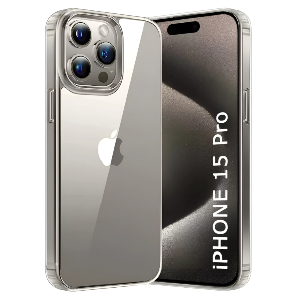 Apple Iphone 15 Pro Transparent Back Cover (Case)