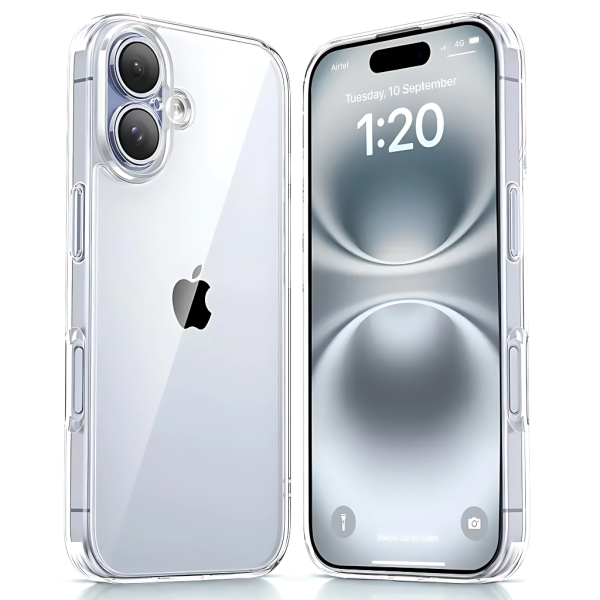 Apple Iphone 16 Transparent Back Cover (Case)