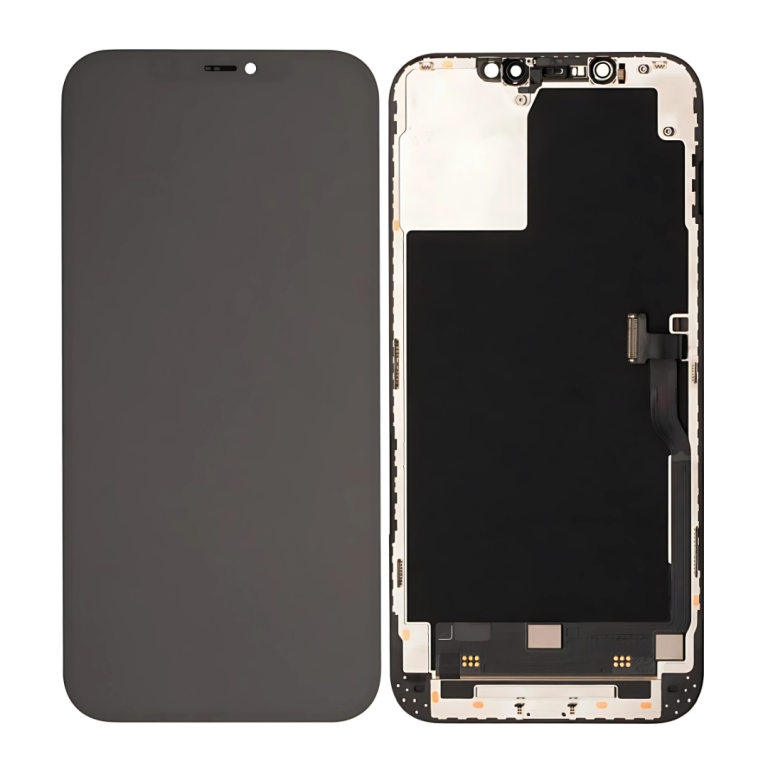 LCD with Touch Screen for Apple iPhone 12 Pro Max - Black (display glass combo folder)