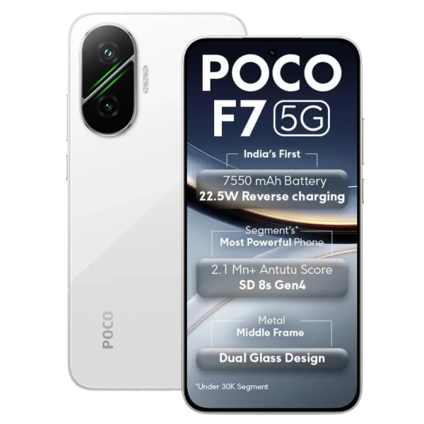 POCO F7 5G (Frost White, 256 GB,12 GB RAM) (Refurbished)