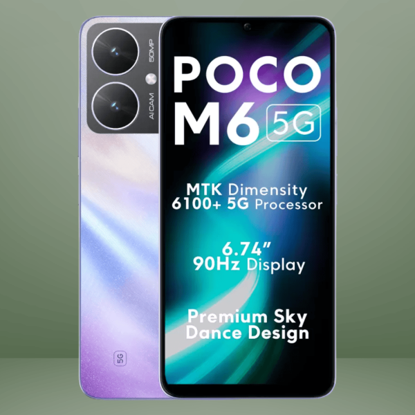 Poco M6 5G (Orion Blue, 64GB,4GB RAM) (Refurbished)