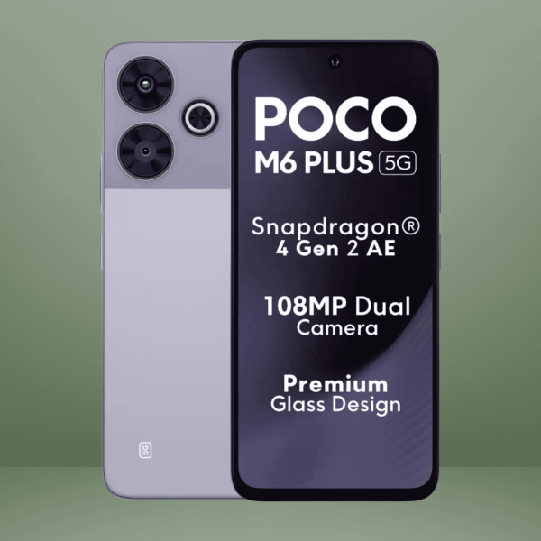 Poco M6 Plus 5G (Misty Lavender, 128 GB,6 GB RAM) (Refurbished)