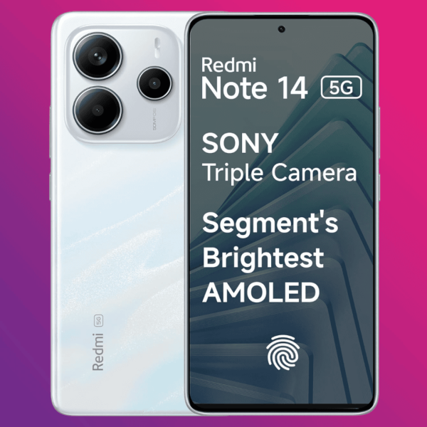 REDMI Note 14 5G (Mystique White, 128 GB, 6 GB RAM) (Refurbished)