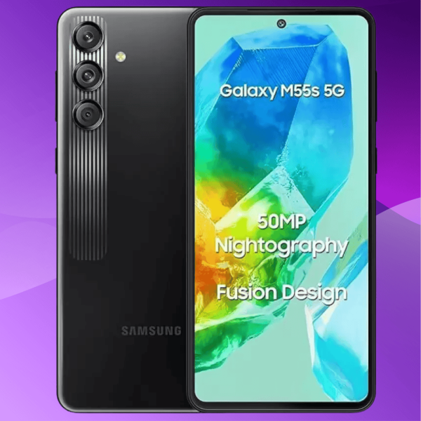 Samsung M55s (Thunder Black, 128 GB,8 GB RAM)(Refurbished)