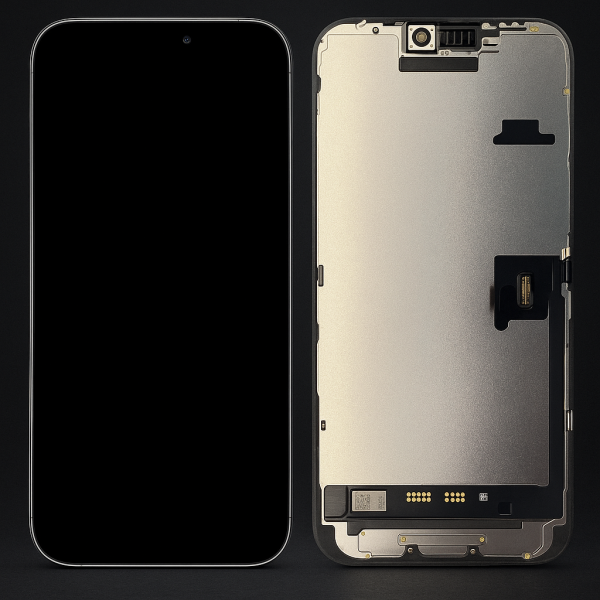 LCD with Touch Screen for Apple iPhone 16 Pro Max - Gold (display glass combo folder)
