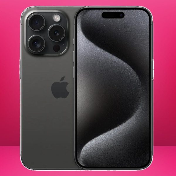 Apple IPhone 15 Pro (Black Titanium,128 GB)(Refurbished)