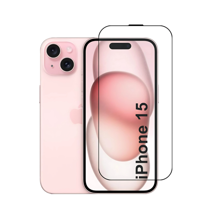 Tempered Glass Screen Protector for Apple iPhone 15 – 9H Hardness, Ultra Clear, Scratch Resistant